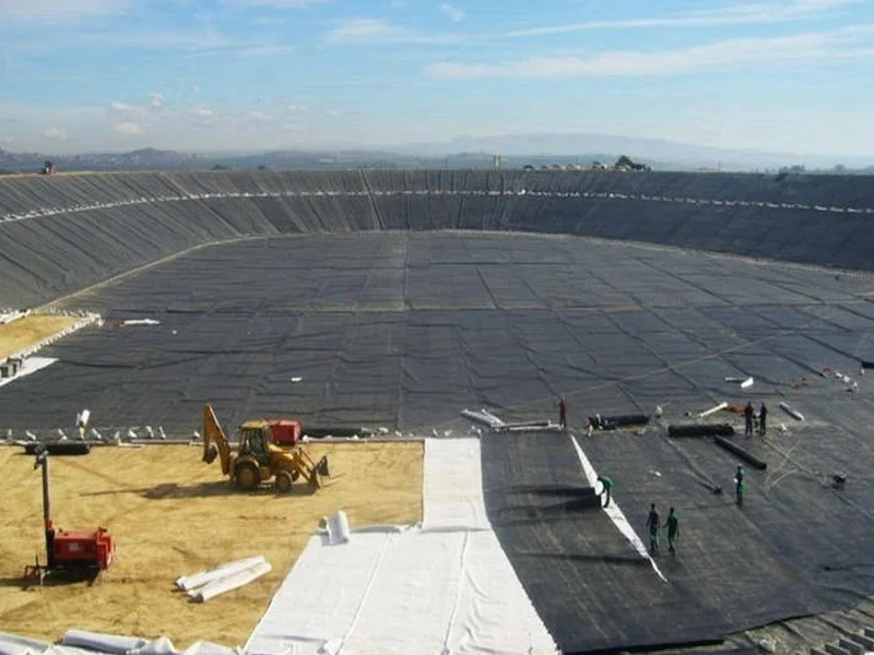 Géomembrane HDPE personnalisée pour l'exploitation minière