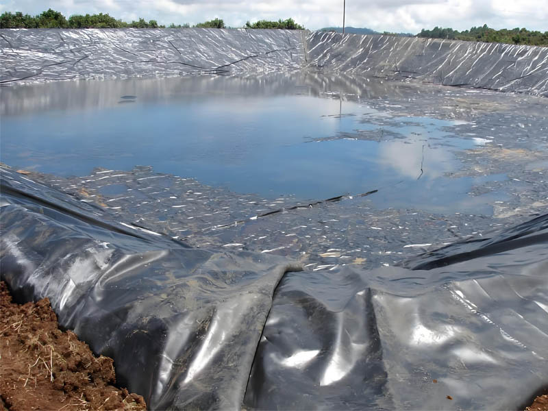 Revêtement de Géomembrane Imperméable HDPE Pour Canaux d'irrigation