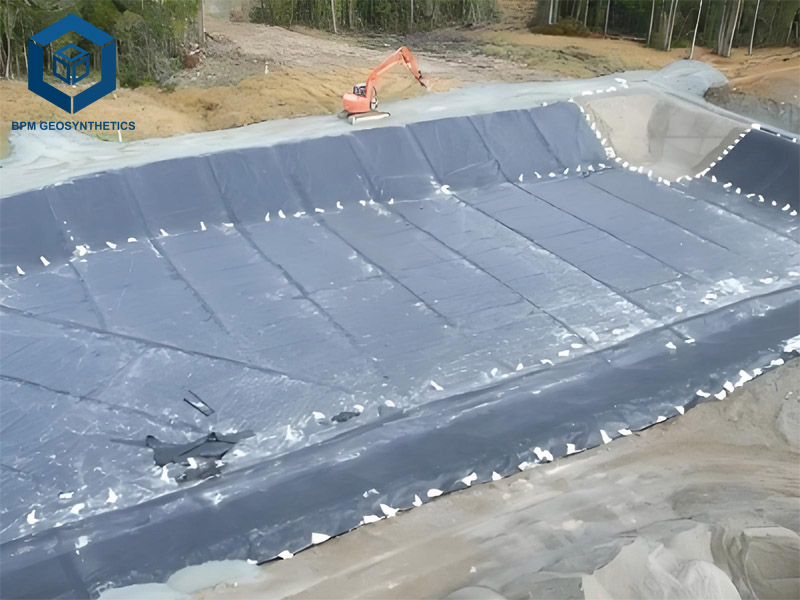 Géomembrane 60mil HDPE Pour étang d'irrigation