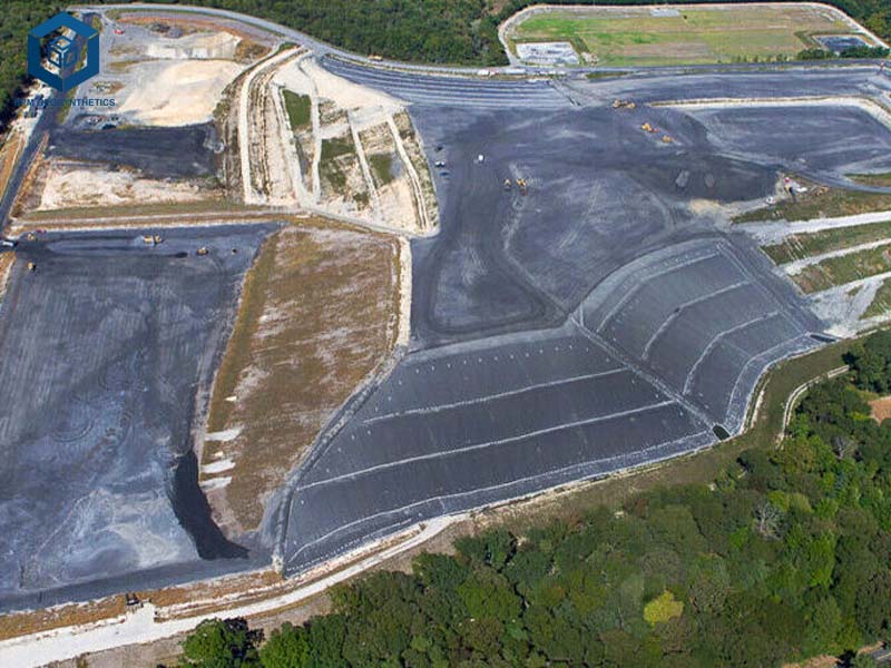 Géomembrane HDPE 2mm pour l'imperméabilisation de l'extraction de Résidus