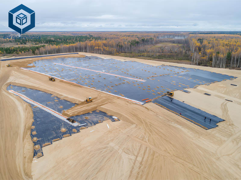 Géomembrane en Polyéthylène Pour l'exploitation Minière