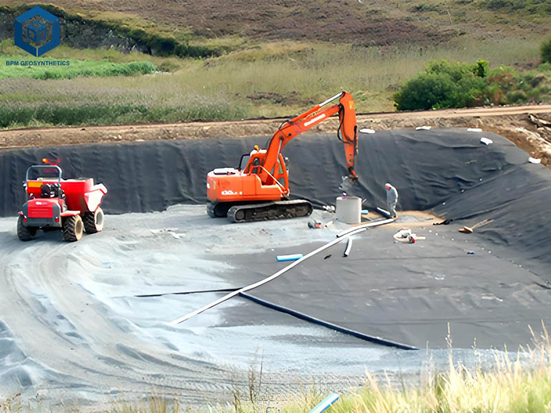 Liner HDPE de 80 mil pour Les Pads de Lixiviation en tas