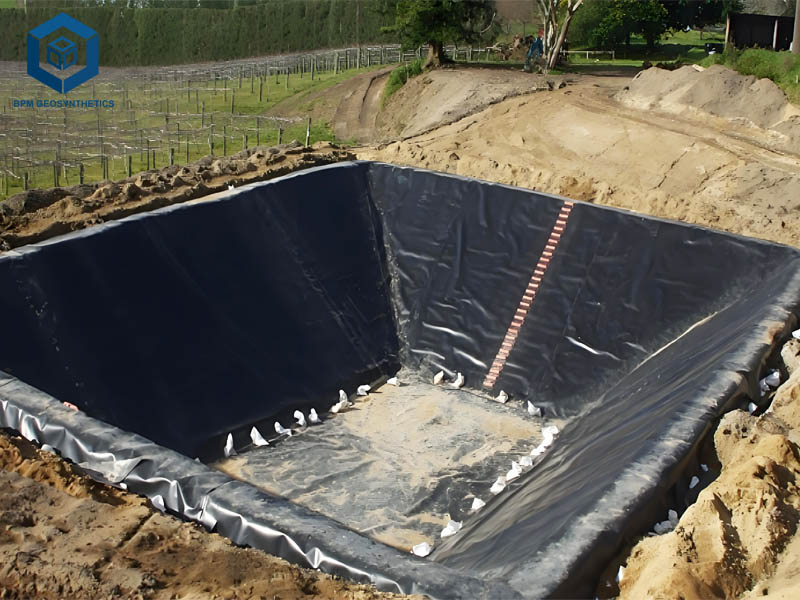 Géomembrane 80 mil pour le Traitement des Eaux Usées