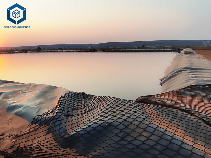 Géomembrane Bâche De Bassin En PVC De 30 mil Pour Réservoirs D’eau