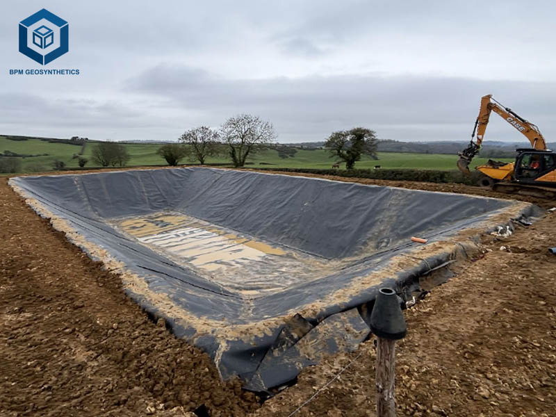 Géomembrane Imperméable Bassin Geomembrane pour Rétention d’Eau