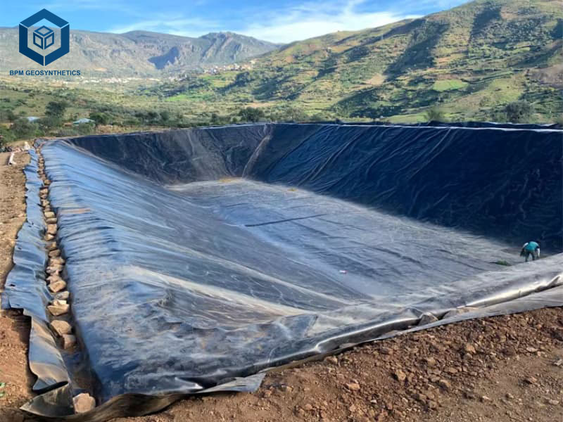 Géomembrane Lisse En PEHD Bassin de Rétention