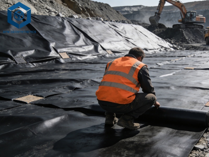 Projet de décharge Tissus Géomembranes