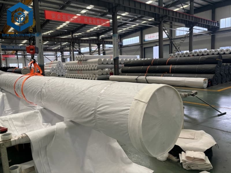 Matériaux De Géomembrane BPM Produits Finis Emballés pour Exportation