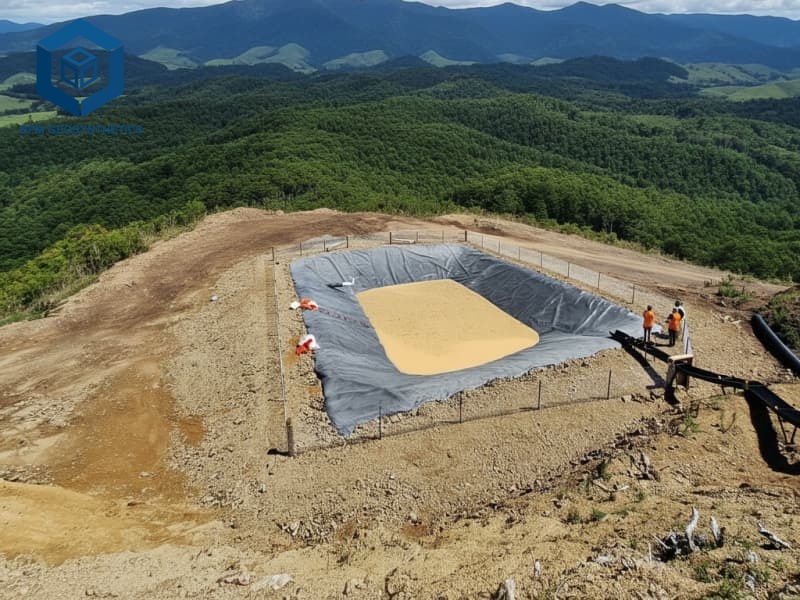 Géomembrane Anti Infiltration Pour Les Projets De Confinement Des Déchets Industriels