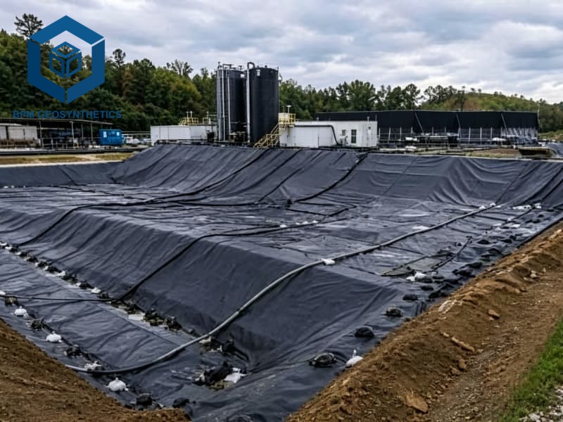 Géomembranes Pour La Construction Routière Polypropylène pour Stations de Traitement