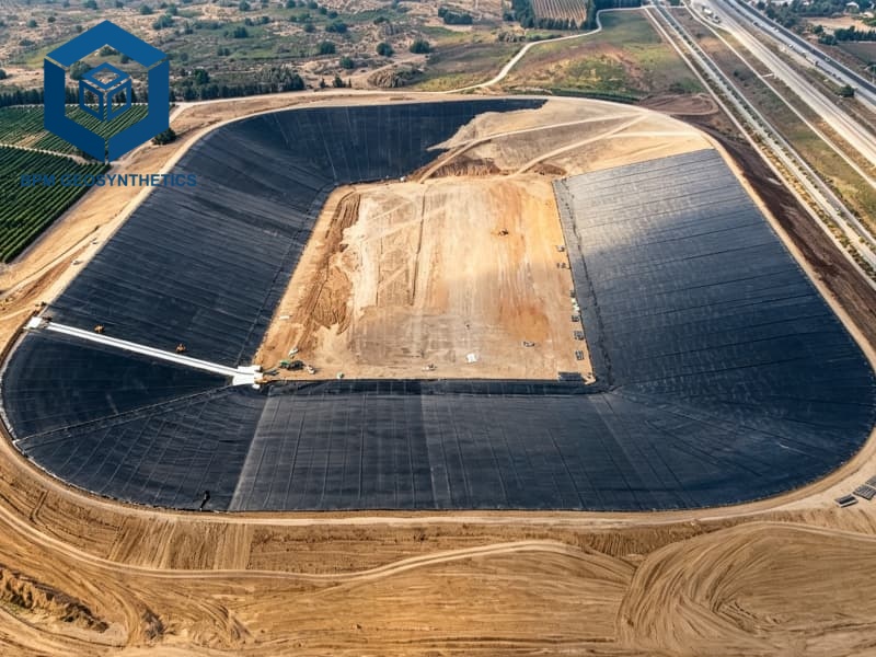 Géomembrane 40 mils Polypropylène pour Bassin D’irrigation