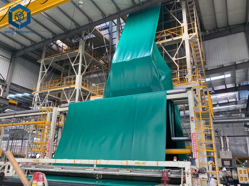 BPM Production en Usine de Géomembrane Verte PEHD